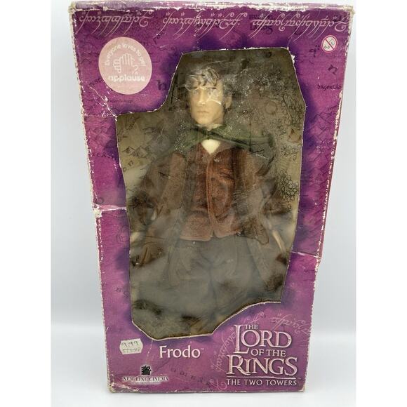 Vintage 2002 FRODO BAGGINS Lord of the Rings Toy Figure New In Box - Picture 2 of 10